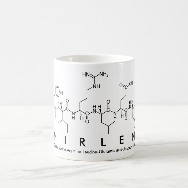 Taza De Café Shirlene peptide name mug (Centro)