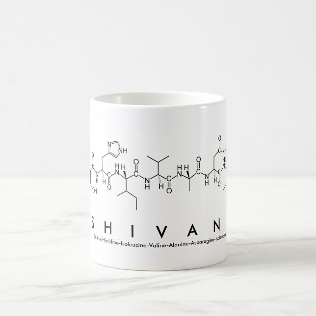 Taza De Café Shivani peptide name mug (Centro)