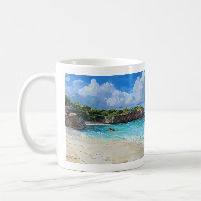 Taza De Café Shoal Beach, Anguila Coffee Mug (Izquierda)