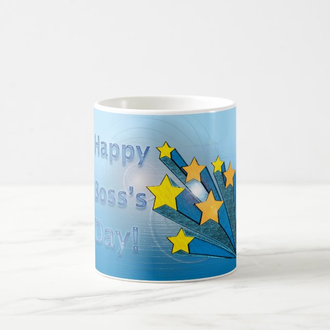 Taza De Café Shooting Stars feliz del día de Boss (Centro)