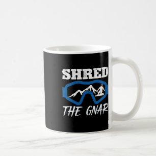 Taza De Café Shred Gnar Snowboard Snowboard Snowboard