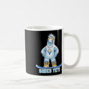 Taza De Café Shred Yeti - Fun Yeti Bigfoot Sasquatch Snowboardi
