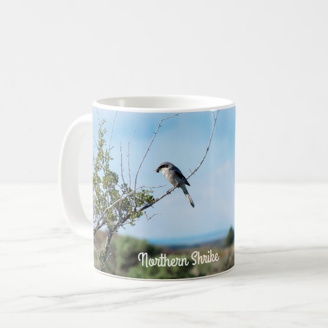 Taza De Café Shrike del Norte (Anverso izquierdo)