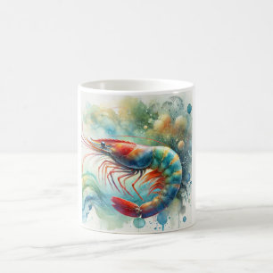 Taza De Café Shrimp in light 040924AREF128 - Watercolor