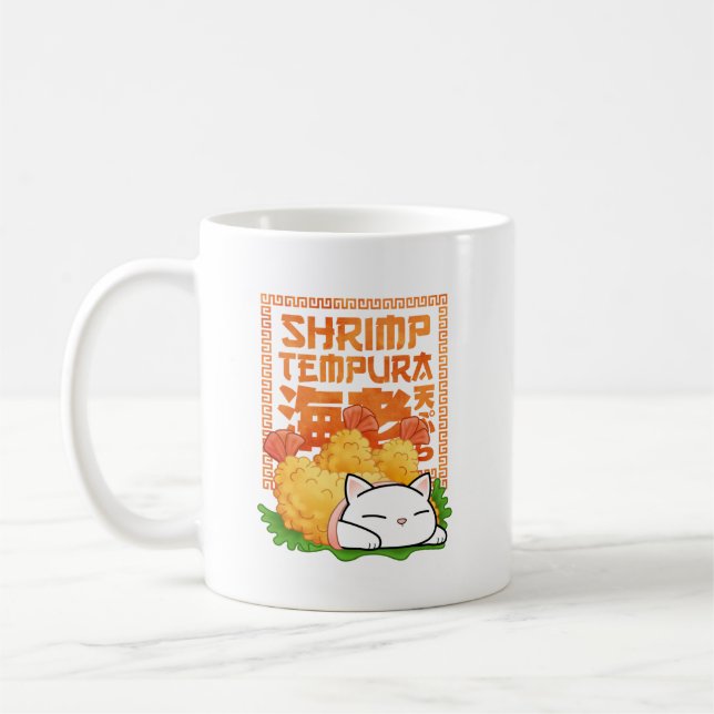 Taza De Café Shrimp Tempura Cat (Izquierda)