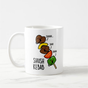 Taza De Café Shush Kebab Chiste de Comida Divertido 