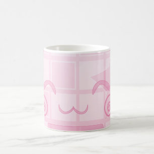 Taza De Café Shyness monocromo.