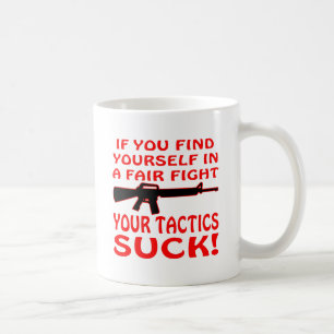 Taza De Café Si encuéntrese en una lucha justa sus táctica pa