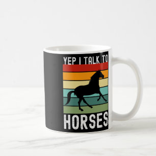 Taza De Café Sí, Hablo Con Animales De Agricultores De Caballos