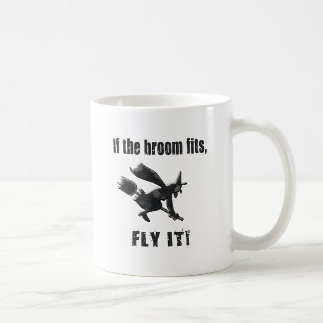Taza De Café Si la escoba encaja, ¡vuélvalo! (Derecha)