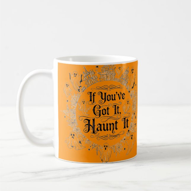 Taza De Café Si lo tienes perseguido - Fantasma Halloween Mug (Izquierda)
