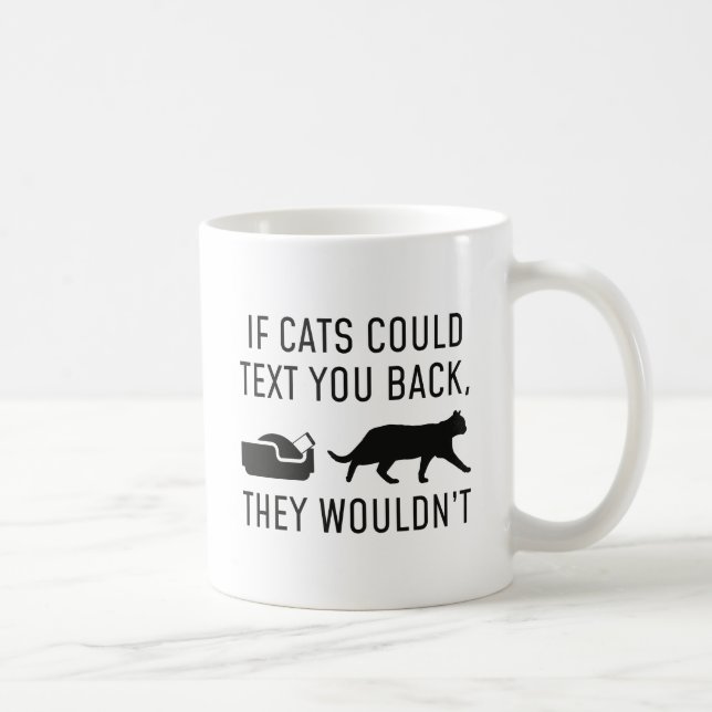 Taza De Café Si los gatos pudieran escribir (Derecha)