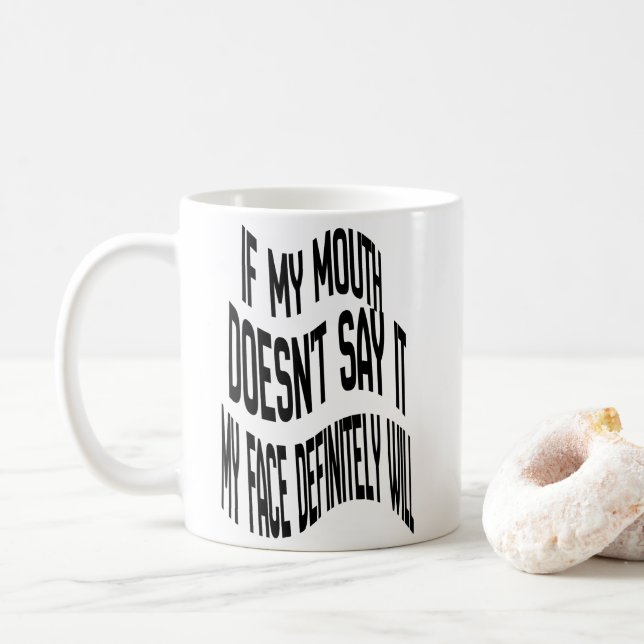 Taza De Café Si mi boca no lo dice sombrero (Con donut)