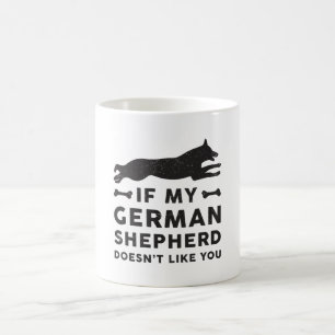 Taza De Café Si mi perro pastor alemán añora un regalo divertid