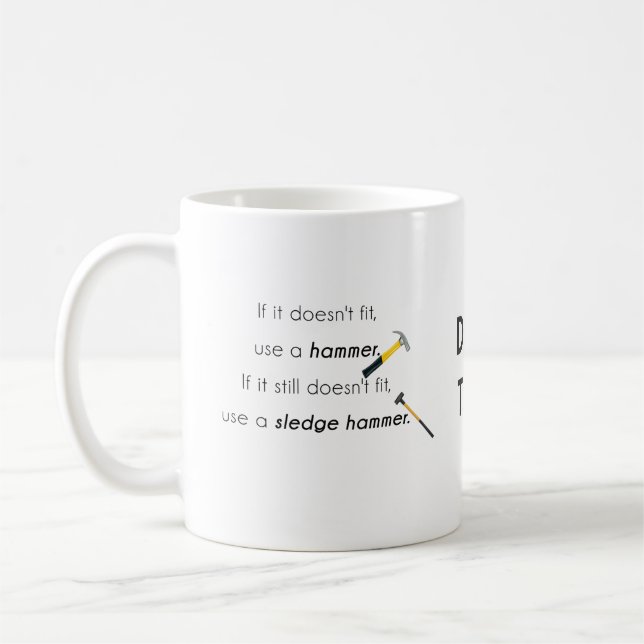 Taza De Café Si no encaja, (Izquierda)