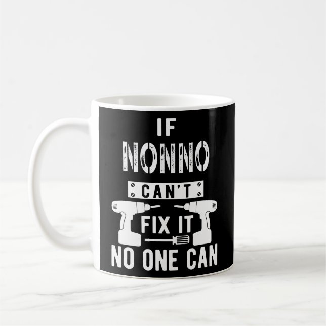 Taza De Café Si Nonno puede arreglarlo, nadie puede Italia (Izquierda)