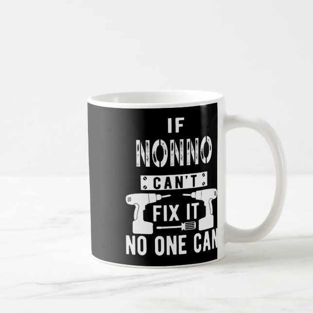 Taza De Café Si Nonno puede arreglarlo, nadie puede Italia Gra  (Derecha)