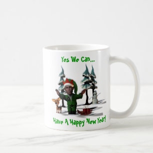 Taza De Café Sí Podemos... Tener Un Feliz Año Nuevo...