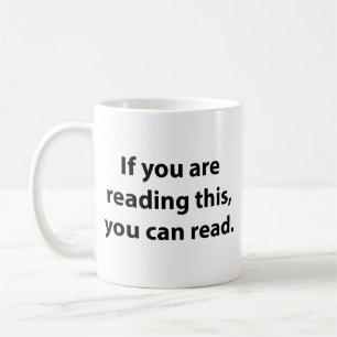 Taza De Café Si Puedes Leer Esto, Puedes Leer. Coffee Mug