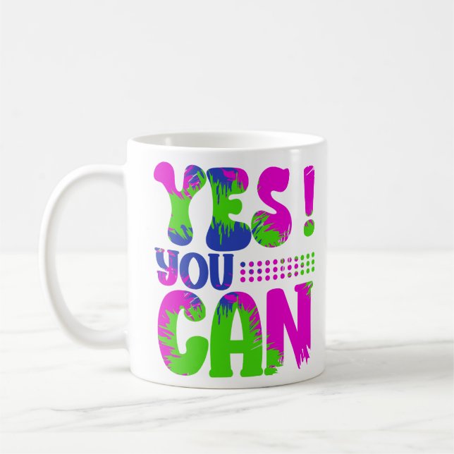 Taza De Café Sí que puedes, motivacional (Izquierda)