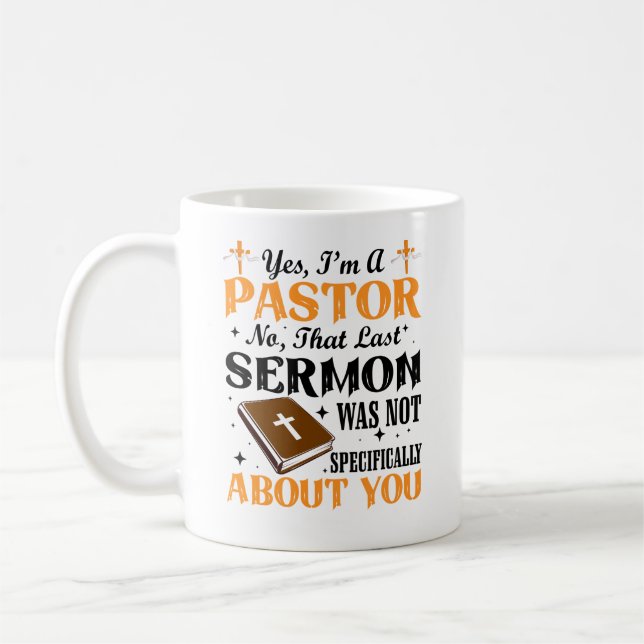 Taza De Café Sí, soy Pastor Gift (Izquierda)
