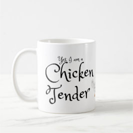 Taza De Café Sí, soy una oferta de pollo con gallo blanco