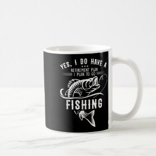 Taza De Café Sí, tengo un plan de jubilación Pescar peces diver