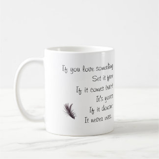 Taza De Café Si usted ama algo - diciendo con imagen