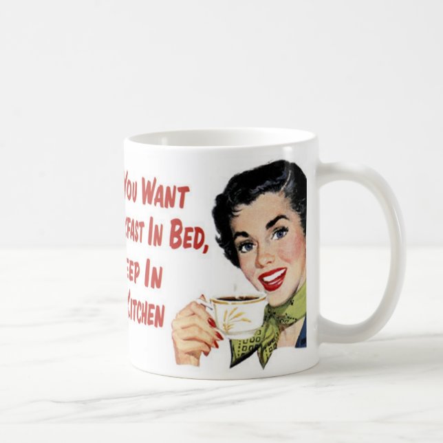 Taza De Café Si usted quiere el desayuno en cama (Derecha)