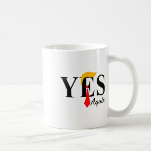 Taza De Café Sí, Vota De Nuevo Votar A Trump, Naranja De Cabell