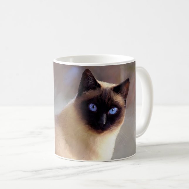 Taza De Café Siamese Cat 613 (Anverso derecho)