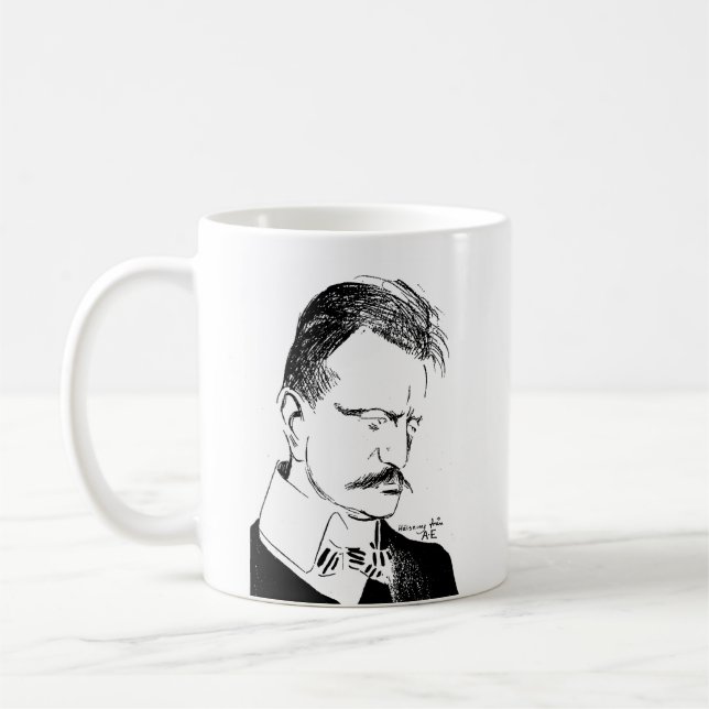 Taza De Café Sibelius: dibujo de Albert Engström (1904) (Izquierda)