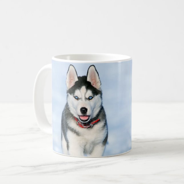 Taza De Café Siberian Husky Coffee Mug (Anverso izquierdo)
