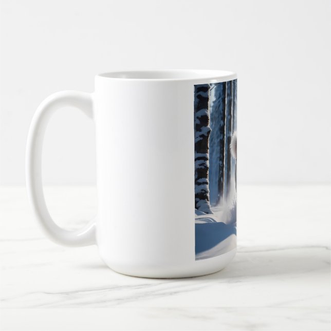 Taza De Café Siberian Husky Elegant Coffee Mug (Izquierda)