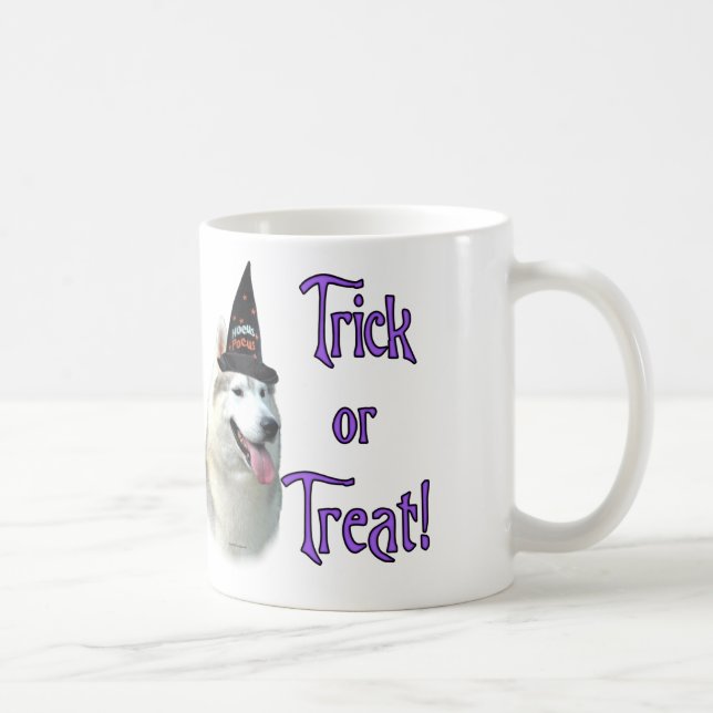 Taza De Café Siberian Husky Trick Mug (Derecha)