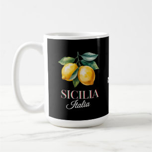 Taza De Café Sicilia Italia Orgullosos Limones Italianos Fresco