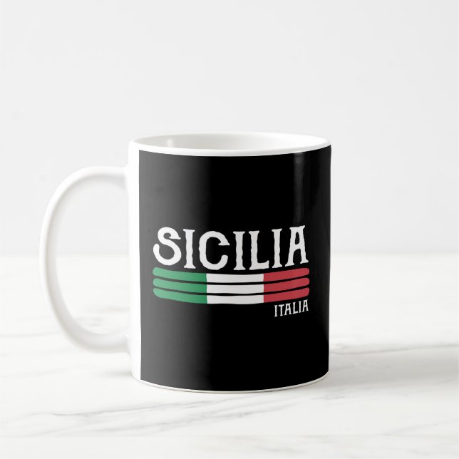 Taza De Café Sicilia Italia Sicilia Italia (Izquierda)