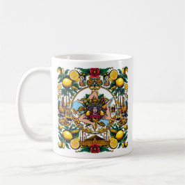 Taza De Café Sicilian Trinacria Design