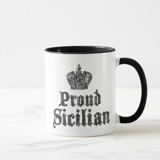 Taza de café siciliana del orgullo (Derecha)