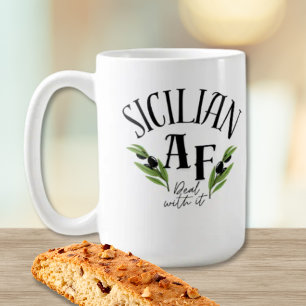 Taza De Café Siciliano AF - Aceptalo - Herencia Divertida