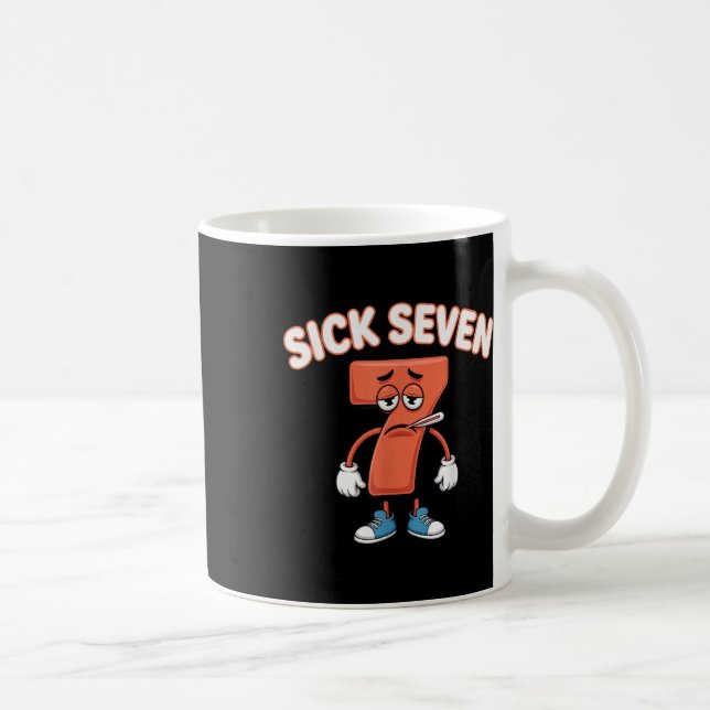 Taza De Café Sick Seven Meme Tee Six Seven Fun Wordplay _2  (Derecha)