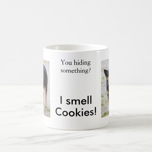 Taza De Café Sidney el Heeler azul (Centro)