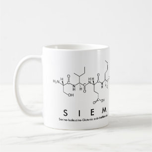 Taza De Café Siem peptide nombre mug