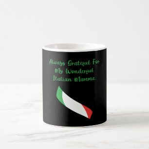 Taza De Café Siempre agradecida por mi maravillosa Mamma italia