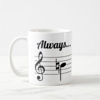 Siempre B Café Musical Natural Mug