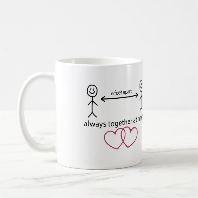 Taza De Café Siempre juntos en el corazón (Izquierda)