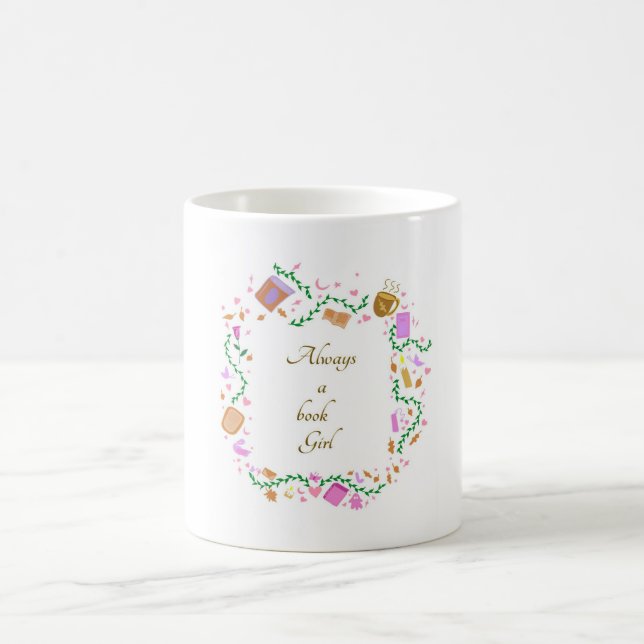 Taza De Café Siempre una chica de libros (Centro)