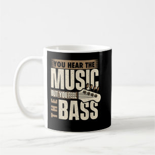 Taza De Café Sientes La Guit Del Jugador De Guitarra Bass Bass
