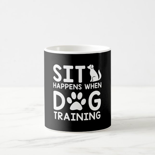 Taza De Café Siéntese suceden cuando adiestrador de perros del (Centro)