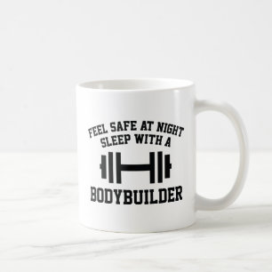 Taza De Café Siéntete Seguro De Noche Dormiendo Con Un Construc